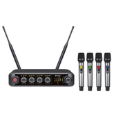 Chord XU series UHF wireless handheld microphone systems – 4 channel