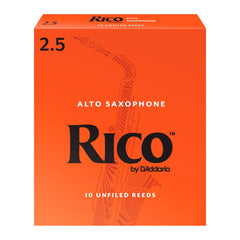 Rico box of 10 Eb alto saxophone reeds – 2.5