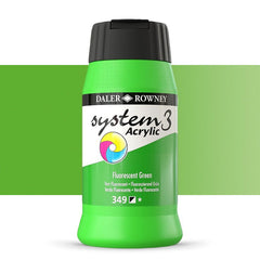 DAL SYSTEM3 ACRYLIC 500ML FLUORESCENT GREEN -Min Qty 1