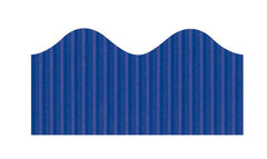 PAC BORDETTE CORRUGATED DECORATIVE BORDER ROLL 57MMX15M ROYAL BLUE 6PCS -Min Qty 6