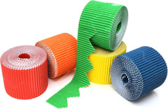 SCO CORRUGATED BORDER ROLL ZIG ZAG 57MMX10M DARK BLUE 1PC -Min Qty 1