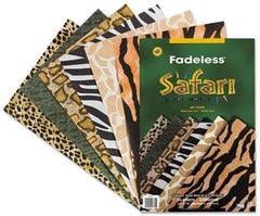 PAC FADELESS SAFARI PRINTS SHEETS 12X18' 24SH PACK -Min Qty 12
