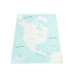 Labeled North America Control Map