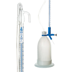 Burettes - Automatic Zeroing, capacity 50ml, Sub. Div. 0.10ml Tolerance ± 0.05ml, class 'A' Volume bottle 1000ml (Each) (Each)
