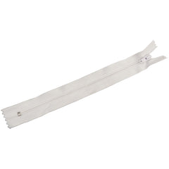 Zip Nylon 8-" Fasteners White Pk20