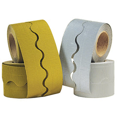 Scalloped Border 2 Silver &2 Gold