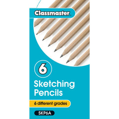 Pencil Sketch Graded B-6B Pk6