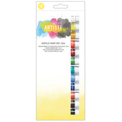 Artiste Acrylic Paint Astd 12Ml Pk12