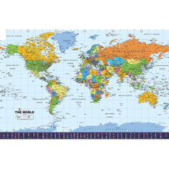 Map Reversible Vinyl World-Europe