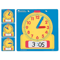 Write On-Wipe Off Clock Pack25
