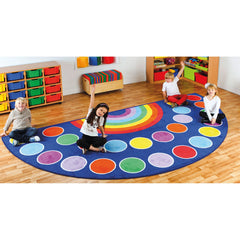 Carpet Rainbow Semi-Circle Large