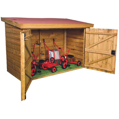 Playhouse Trike Storage Shed Instlld