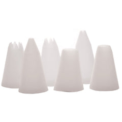 Piping Nozzle White Plastic Star 8Mm