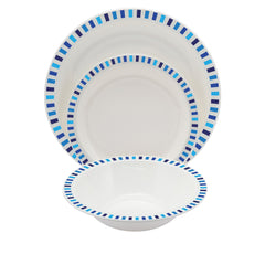 Plate Blue Stripe Design 170Mm Dia