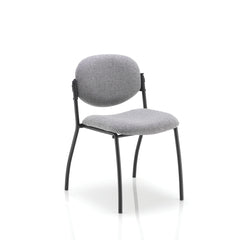 Oval Stk Chair Blk Fr Blizzard