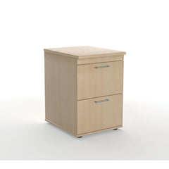 S-Buy Lockable Cab 2 Draw 720H Oak