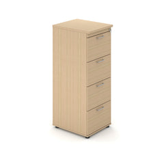 S-Buy Lockable Cab 4 Draw 1320H Oak