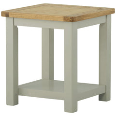 Portlandstone Lamp Table H500Mm Oak