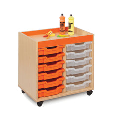 12 Shallow Tray Unit 6 Tran-6 Lime