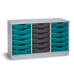 18 Tray Unit Grey