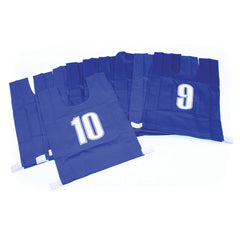 Numbered Bibs Cotton Medium Red