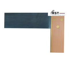 Square Try Woodwork Wood-Brass 150Mm