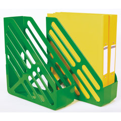 Mag-File Slotted Green Pack 6