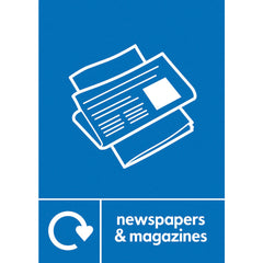 Waste Stream Label Newspapers-Magazi