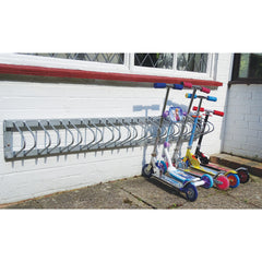 10 Scooter Wall Mount Rack 1.5M