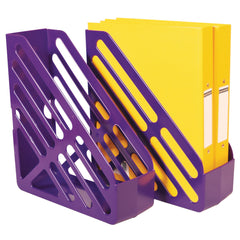 Mag-File Slotted Purple Pack 6