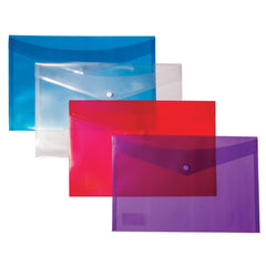 Wallet Stud Closure F-Cap Clear Pk25