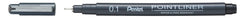 Pentel Pointliner Pen Black Pk5