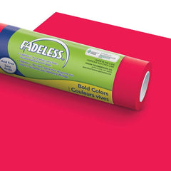 PAC FADELESS COLOURS DISPLAY PAPER ROLL 1218MMX3.6M FLAME RED 1PC -Min Qty 4