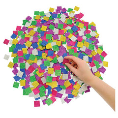 SCO JEWELS GLITTER MOSAICS SQUARES 10MM 4000PCS -Min Qty 12