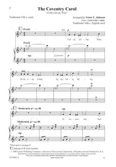 Johnson The Coventry Carol SATB with piano and opt flute