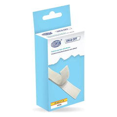 FIS HOOK & LOOP TAPE, 25MM, 1 METER, WHITE