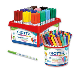GIO TURBO ADVANCED FELT TIP PEN 108PCS SCHOOL PACK -Min Qty 1