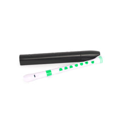Nuvo N320 descant recorder+ - White with green trim