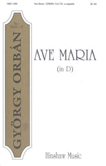Orban - Ave Maria (In D) SATB