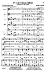 Orban - O, Mistress Mine! SATB