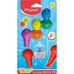 Maped Early Age Baby Crayons Bls 6 Colors MD-863106