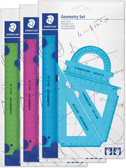 Staedtler, Geometry set 4 pc asst col. Dsp=18st