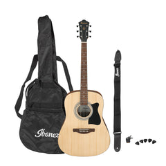 Ibanez V50NJP-OPN dreadnought acoustic guitar jampack - open pore natural