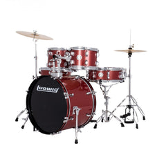 Ludwig Accent 20" fuse 5-piece drum kit – Red