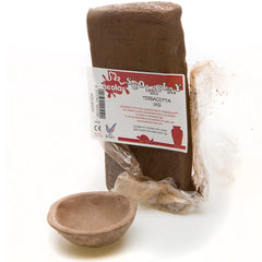 SCO AIR DRYING CLAY TERRACOTTA WITH FIBRES 1KG -Min Qty 18