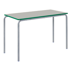Metalliform Rectangular Crushbent Coloured Edge Table