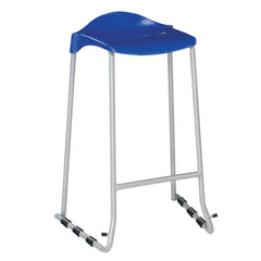 Wsm Skid Base Stool 560Mm H Blue