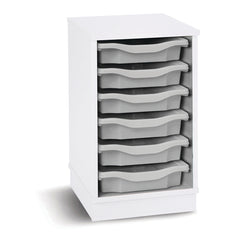 6 Tray Unit White