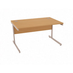 Millarwest Office Interiors Rectangular Desks - 1400mm Width Light Grey