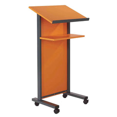Lectern W/Panel 620X543X1236 Orange